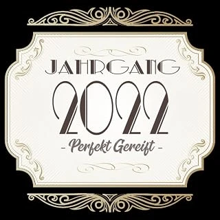 Independently Published Jahrgang 2022 Perfekt Gereift: Cooles Geschenk Zum 1. Geburtstag Geburtstagsparty Gästebuch Eintragen Von Wünschen Und Sprüchen Lustig 2022 Geboren | Logo Edel Gold Vint ürün görseli 1