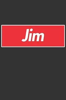 Jim: Jim Planner Calendar Notebook Journal, Personal Named Firstname Or Surname For Someone Called Jim For Christmas Or Birthdays This Makes The Perfect Personolised Custom Name Gift For Jim ürün görseli 1