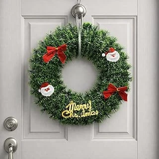 Noel Kapı Çelenkleri Yeşil Renkli Ağaç Asılı Ön Kapı Süsü Yılbaşı Kapı Süsü Noel Süsü 40 Cm ürün görseli 1