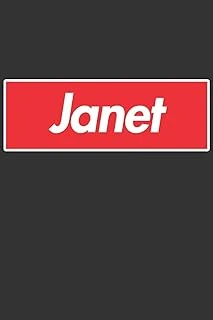 Janet: Janet Planner Calendar Notebook Journal, Personal Named Firstname Or Surname For Someone Called Janet For Christmas Or Birthdays This Makes The Perfect Personolised Custom Name Gift For Janet ürün görseli 1