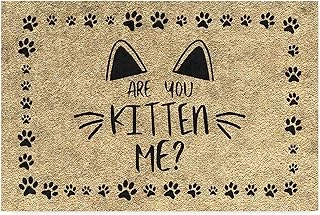 Monnhein Tasarımlı Dekoratif Kapı Önü Paspas, Dış Mekan/Ev İçi/Banyo/Mutfak/Yatak Odası/Giriş Paspasları (Kitten Me, 45X70) ürün görseli 1