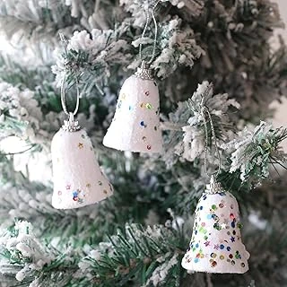 6 Adet Lüx Set Ağacı Süslemeleri Topları Topu Parti Asılı Top Yılbaşı Süsleri 6 Cm Yeşil Yılbaşı Ağacı Süsü Beyaz ürün görseli 1