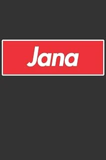 Jana: Jana Planner Calendar Notebook Journal, Personal Named Firstname Or Surname For Someone Called Jana For Christmas Or Birthdays This Makes The Perfect Personolised Custom Name Gift For Jana ürün görseli 1