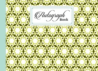 Autograph Book: Hexagonal Cover | Memory Book, Signature Celebrity Memorabilia Album Gift, Size 8.25" X 6" By Kelly Findlay ürün görseli 1