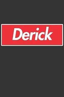 Derick: Derick Planner Calendar Notebook Journal, Personal Named Firstname Or Surname For Someone Called Derick For Christmas Or Birthdays This Makes ... Personolised Custom Name Gift For Derick ürün görseli 1