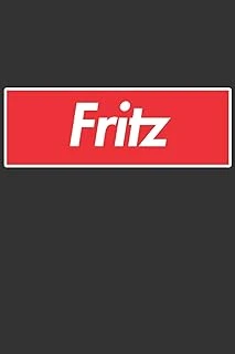Fritz: Fritz Planner Calendar Notebook Journal, Personal Named Firstname Or Surname For Someone Called Fritz For Christmas Or Birthdays This Makes The Perfect Personolised Custom Name Gift For Fritz ürün görseli 1