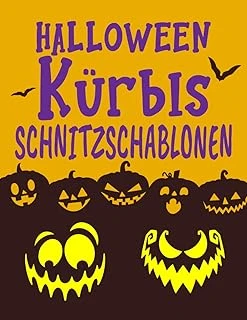 Independently Published Halloween Kürbis Schnitzschablonen: 50 Verschiedene Halloween-Muster Zum Schnitzen Von Kürbissen, Dekorationsbasteleien Für Kinder, Jugendliche Und ... Fledermäuse Und Mehr) ( ürün görseli 1