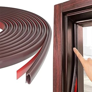 Xspring Kapı Contası, 6 Metre Kendinden Yapışkanlı Kapı Conta Şeridi, Pencere Kapıs Çerçevesi Arası Boşluklar İçin Kauçuk Yalıtım Şeridi, Ses Hava Geçirmez Conta (Kahverengi) ürün görseli 1