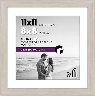 Americanflat 11X11 Resim Çerçevesi Ahşapta - 8X8 Mat 11X11 Ekranlar Matsız - Kırılmaz Camlı Kompozit Ahşap - Duvar Için Yatay Dikey Biçimler ürün görseli 1