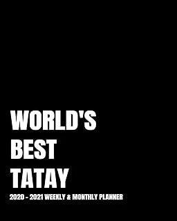 World'S Best Tatay Planner: 2-Year 2020- 2021 Productivity Journal Daily / Weekly Monthly Dated Calendar Year Goal Setting Planner Organizer Tracker ... Inch Paperback Notebook ) Christmas Gift Idea ürün görseli 1