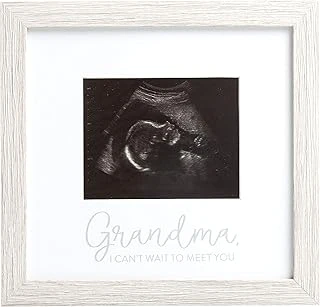 Kate & Milo Rustik Büyükanne Sonogram Resim Çerçevesi, Hamilelik Duyurusu, Ultrason Bebek Fotoğraf Çerçevesi, Cinsiyet-Nötr Bebek Hatıra Çerçevesi, Masa Üstü Duvar Dekoru, 4X5 Fotoğraf Ekleme, ürün görseli 1
