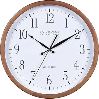 La Crosse Technology 404-50447-Int 32,5 Cm Atomik Ceviz Analog Duvar Saati ürün görseli 1