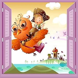 Çocuk Odası Bebek Odası Pencere Poster Duvar Kağıdı Kuş ürün görseli 1