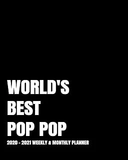 World'S Best Pop Pop Planner: 2-Year 2020- 2021 Productivity Journal Daily / Weekly Monthly Dated Calendar Year Goal Setting Planner Organizer Tracker ... Inch Paperback Notebook ) Christmas Gift Ide ürün görseli 1