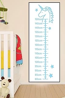 Postermanya (Pster21307) Unicorn Çocuk Boy Ölçer Poster ürün görseli 1