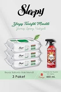 Sleepy 300 Adet Easy Clean Havlu, Amber Oda Kokusu Hediyeli ürün görseli 1