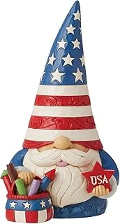 Enesco Jim Shore Heartwood Creek Vatansever Cüce Havai Sepeti Heykelcik, 7,5 İnç, Çok Renkli ürün görseli 1