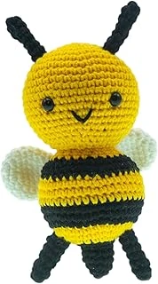 Amigurumi Arı Figür 13 Cm – El Yapımı Pamuk İp Örgü Dekoratif Obje ürün görseli 1