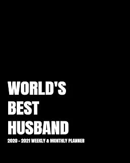 World'S Best Husband Planner: 2-Year 2020- 2021 Productivity Journal Daily / Weekly Monthly Dated Calendar Year Goal Setting Planner Organizer Tracker ... Inch Paperback Notebook ) Christmas Gift Ide ürün görseli 1