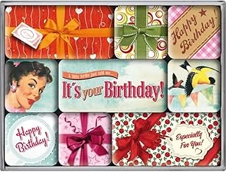 Nostalgic Say It Happy Birthday Magnet Set ürün görseli 1