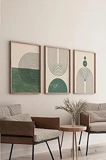 Artavessa Gerçek Ahşap Çerçeveli 3 Parça 3D Poster Tablo Seti - 3Dartsohoset19-3348 ürün görseli 1