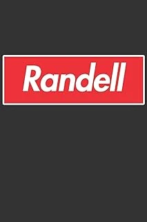 Randell: Randell Planner Calendar Notebook Journal, Personal Named Firstname Or Surname For Someone Called Randell For Christmas Or Birthdays This ... Personolised Custom Name Gift For Randell ürün görseli 1