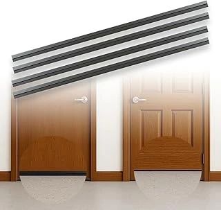 Kapı Altı Rüzgar Engelleyici 1 Metre, Kendinden Yapışkanlı Toz, Böcek Soğuk Hava Önleyici Şerit, 3,5 Cm Genişlik Kapı Altı İzolasyon Bandı, Ses Isı Yalıtım Şeridi (4, Si̇yah) ürün görseli 1