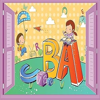 Çocuk Odası Bebek Odası Pencere Poster Duvar Kağıdı Abc ürün görseli 1