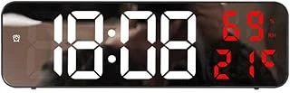 Valkyrie Nem Ölçer Dereceli Led Duvar Masa Alarm Saati Kırmızı ürün görseli 1