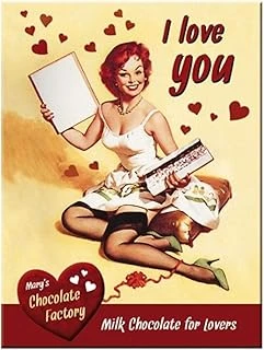 Nostalgic I Love You Chocolate Magnet ürün görseli 1