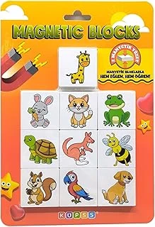 Küpss Efe'Nin Hayvanat Bahçesi Seri-1 / Manyetik Blok- Magnet 20 Hayvan Figürü ürün görseli 1