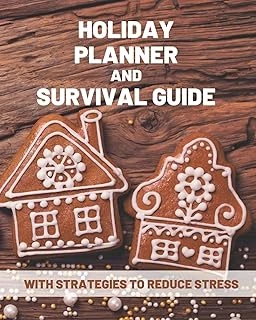 Holiday Planner And Survival Guide With Strategies To Reduce Stress: 2019 Daily Christmas Stress Relief Tips, Journal, Calendar, Gift Lists, Party Planner, Recipes And Organizer Gift ürün görseli 1
