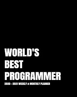 World'S Best Programmer Planner: 2-Year 2020- 2021 Productivity Journal Daily / Weekly Monthly Dated Calendar Year Goal Setting Planner Organizer ... Inch Paperback Notebook ) Christmas Gift Idea ürün görseli 1