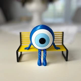 Nazar Boncuğu Dekoratif Figür - Bacaklı Nazarlık Masaüstü Süsü (9X8 Cm) - Bank Dahi̇l Deği̇ldi̇r ürün görseli 1