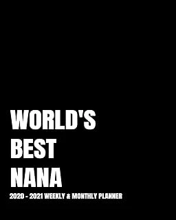 World'S Best Nana Planner: 2-Year 2020- 2021 Productivity Journal Daily / Weekly Monthly Dated Calendar Year Goal Setting Planner Organizer Tracker ... Inch Paperback Notebook ) Christmas Gift Idea ürün görseli 1