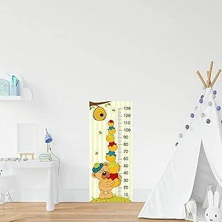 Çocuk Odası Bebek Odası Boy Ölçer Boy Cetveli Sticker Ayı Bal ürün görseli 1