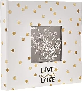 Photo Albums Ev-246/L Dots Live Laugh Love 200 Pkt 4X6 Photo Album Fotoalbum Papier Pocket ürün görseli 1