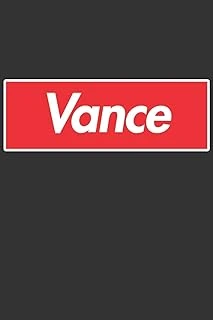 Vance: Vance Planner Calendar Notebook Journal, Personal Named Firstname Or Surname For Someone Called Vance For Christmas Or Birthdays This Makes The Perfect Personolised Custom Name Gift For Vance ürün görseli 1