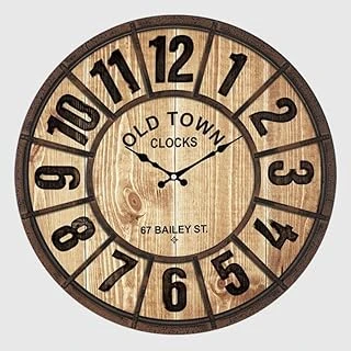 Galaxy Old Town Serisi Bölme Kadranlı Duvar Saati 50 Cm Fındık Renkli ürün görseli 1