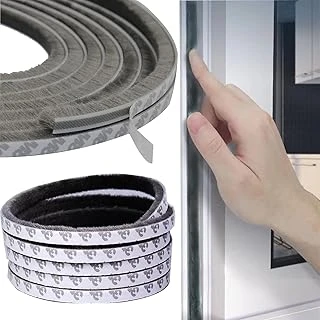 Xspring Hava Sızdırmazlık Şeridi, 10 Metre 9Mm Genişlik X 9Mm Kalınlık, Pencere Kapı Contası, Kendinden Yapışkanlı Fırçalı Havas Geçirmez Şerit, Kapı Pencere Hava Akımı Önleyici ürün görseli 1