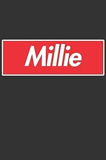 Millie: Millie Planner Calendar Notebook Journal, Personal Named Firstname Or Surname For Someone Called Millie For Christmas Or Birthdays This Makes ... Personolised Custom Name Gift For Millie ürün görseli 1