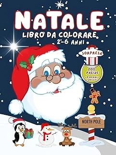 Independently Published Natale Libro Da Colorare Per Bambini - Versione Regalo Di Natale In Copertina Rigida - Disegni Da Colorare In Alta Qualità - Libro Sul Natale ürün görseli 1