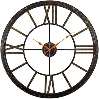 Firstime & Co. Bronz Büyük Zaman Duvar Saati, Oturma Odası Ev Ofisi Için Büyük Dekor Yuvarlak, Plastik, Çiftlik Evi, 101,6 Cm ürün görseli 1