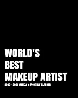 World'S Best Makeup Artist Planner: 2-Year 2020- 2021 Productivity Journal Daily / Weekly Monthly Dated Calendar Year Goal Setting Planner Organizer ... Inch Paperback Notebook ) Christmas Gift Idea ürün görseli 1