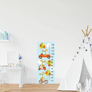 Çocuk Odası Bebek Odası Boy Ölçer Boy Cetveli Sticker Araç Zürafa ürün görseli 1