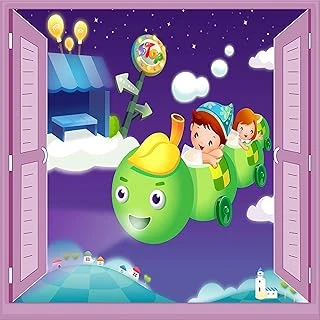 Çocuk Odası Bebek Odası Pencere Poster Duvar Kağıdı Tırtıl ürün görseli 1