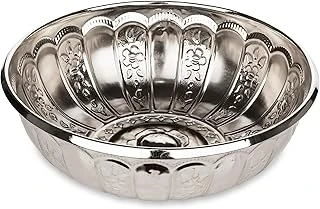 Alisveristime Sac Metal Dekoratif Banyo Kasesi (Gümüş Rengi) ürün görseli 1