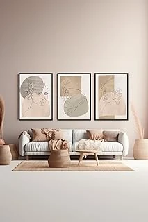 Artavessa 3 Parça Çerçeve Görünümlü Mdf Tablo Seti - Artsycllct26-2030 ürün görseli 1