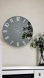 Emores 46 Cm Gerçek Ayna Pleksi Rakam Dekoratif Duvar Saati ürün görseli 1