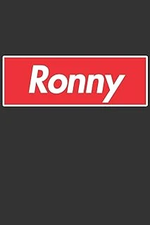 Ronny: Ronny Planner Calendar Notebook Journal, Personal Named Firstname Or Surname For Someone Called Ronny For Christmas Or Birthdays This Makes The Perfect Personolised Custom Name Gift For Ronny ürün görseli 1